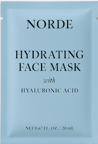 Norden kosteuttava kaavonaamio vaaleansinisessä pakkauksessa.